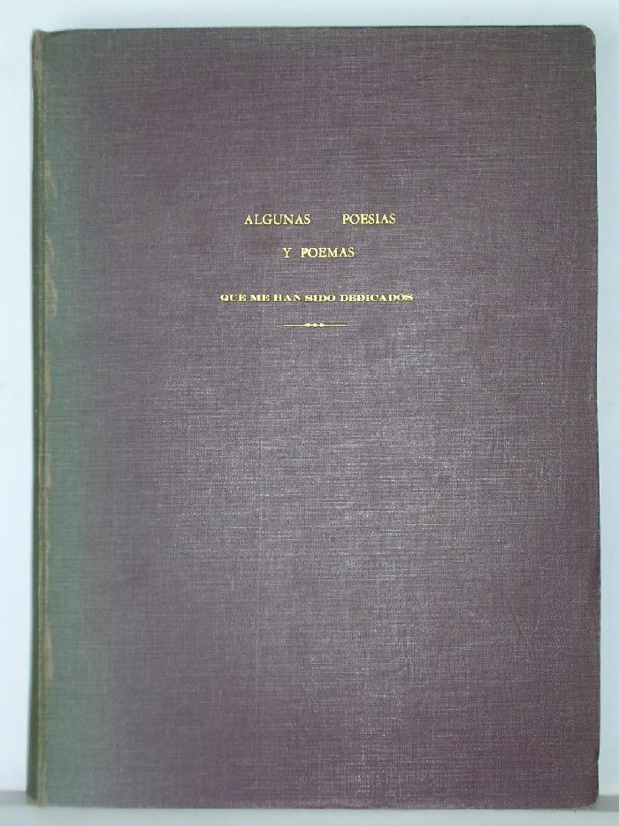 Algunas poesías y poemas