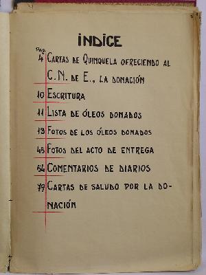 Óleos y grabados al Congreso