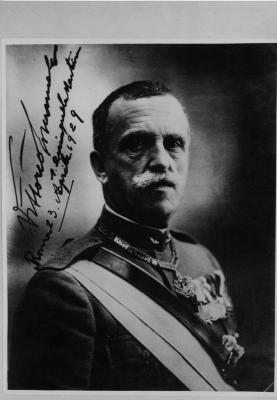 Rey de Italia Vittorio Emanuelle 23-4-1929