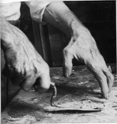 manos de Quinquela por el escritor José de España 1946