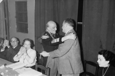 Quinquela e Israel Chas de Cruz 15-09-1958