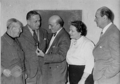 Filiberto, Cruz, Quinquela, Maizani y Pandini