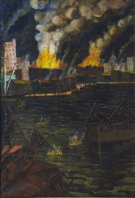 Incendio de tanques de petróleo