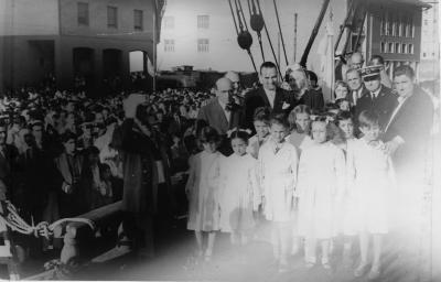 289 - Ministro de educacion Oscar Ivanissevich, noviembre de  1949.