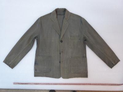 Chaqueta corta gris de pintor
