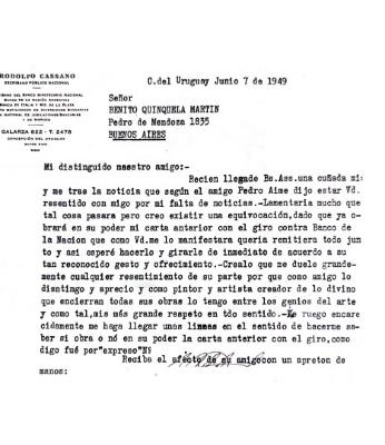 Carta por la carta de compra de la obra Atardecer