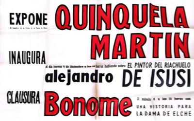 Cartel de la Exposición de La Plata de Quinquela Martín