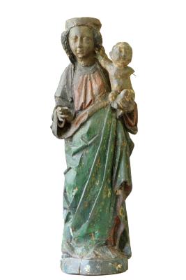 Virgen con niño traída de Austria