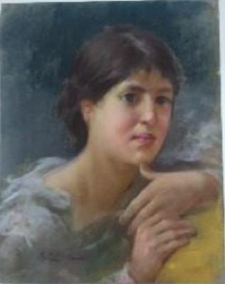 Retrato femenino de perfil