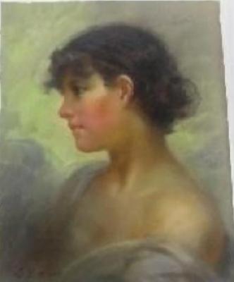 Retrato femenino de perfil