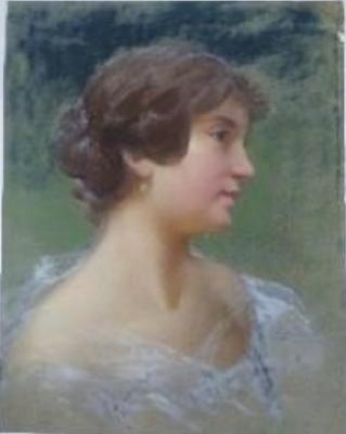 Retrato femenino de perfil