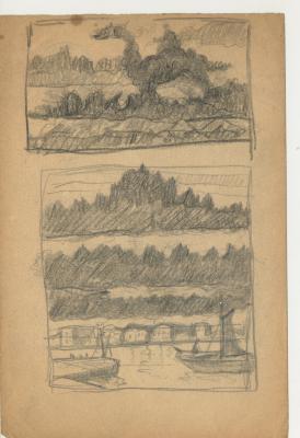 Sin título (Serie Nubes. Sello nº55)