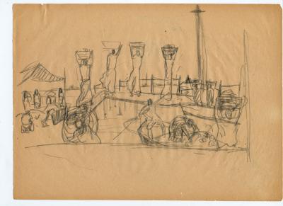 Sin titulo (Serie Cargadores de naranjas. Sello nº42)