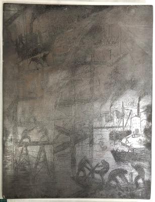 Buque en reparación