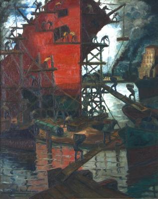 Buque en reparación