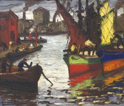 Día de sol en La Boca (Trabajo en el puerto)