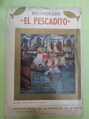 Menú restaurante El pescadito
