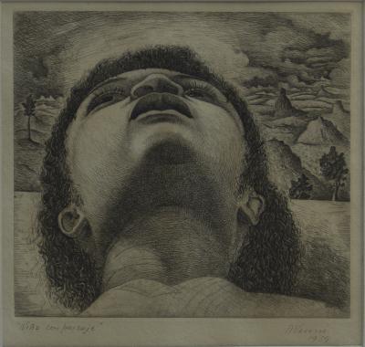 Niño con paisaje