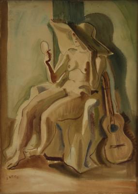 Descanso de la modelo