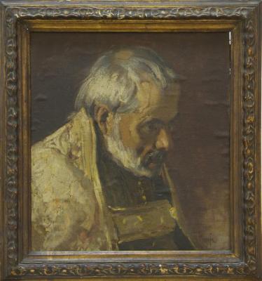 Sin título (figura de clérigo)