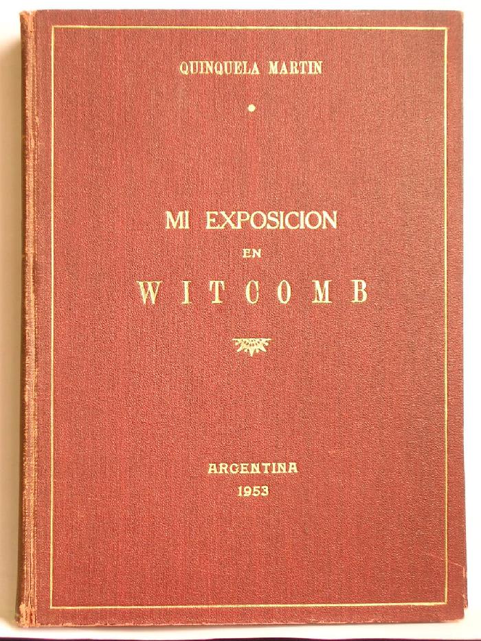 Mi exposición en Witcomb 1953