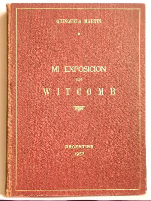 Mi exposición en Witcomb 1953